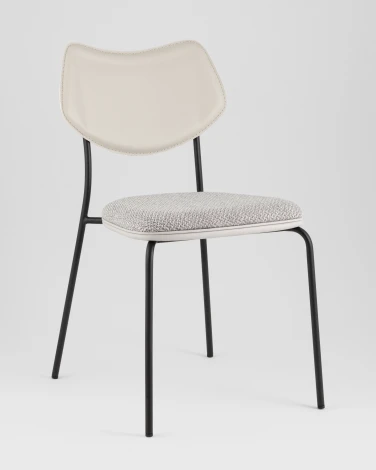 Стул обеденный Casey серый с серой экокожей Stool Group арт.УТ000039574