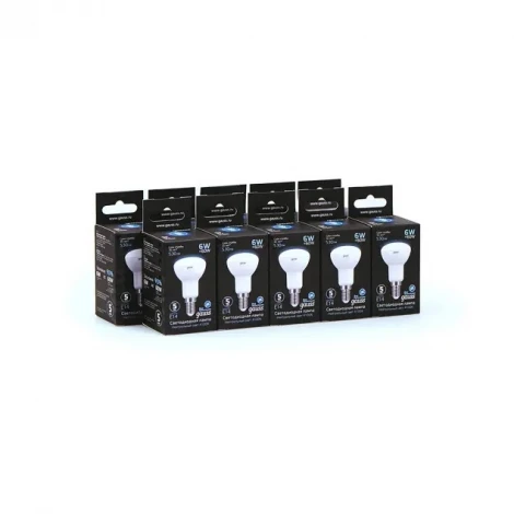 Лампочка светодиодная E14 6 Вт 530 lm 4100K нейтральное свечение Gauss 106001206