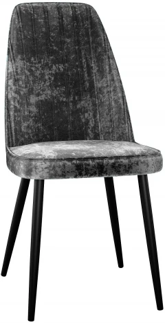 Стул DikLine 326 микровелюр M14 серый, ножки черные