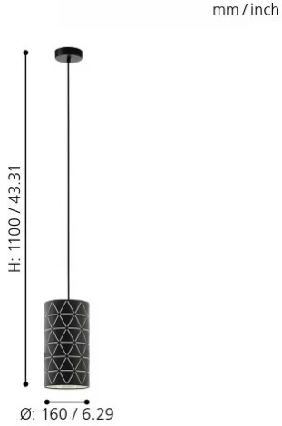 Подвесной светильник Eglo Ramon 98352 (220V, на проводе, круглые)