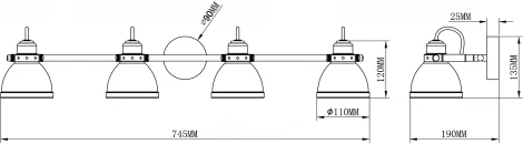 Спот Moderli Origami V3042-4C