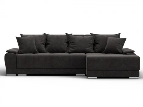 Диван угловой Лига-119 угол правый (ДСП,Брус,Фанера,ЛДС,Велюр/Темно-коричневый) Лига Диванов 137096