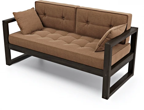 Диван Arsko Астер Мини венге коричневая рогожка