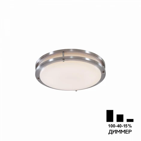 Настенно-потолочный светильник Citilux Бостон CL709201N (LED, 220V, диммер, круглые, IP44)