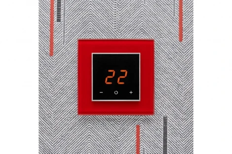 Терморегулятор AURA ORTO 1586 RED LUMINOUS (СВЕТЯЩИЙСЯ КРАСНЫЙ)