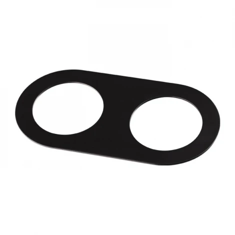 Рамка для двух встраиваемых светильников Novotech Metis, овал, черный