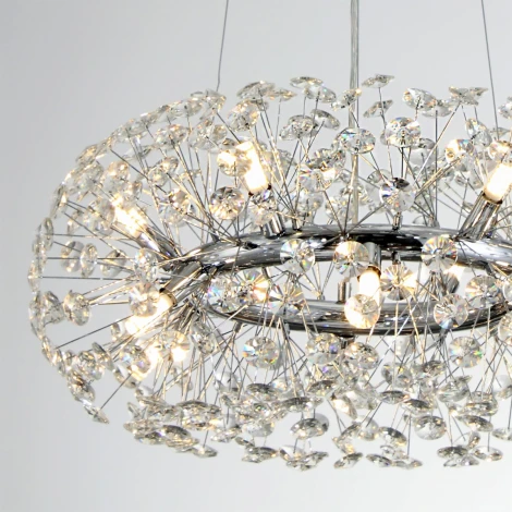Подвесная люстра Citilux Betsy EL322P12.1 (220V, хрусталь, на тросе, шар)