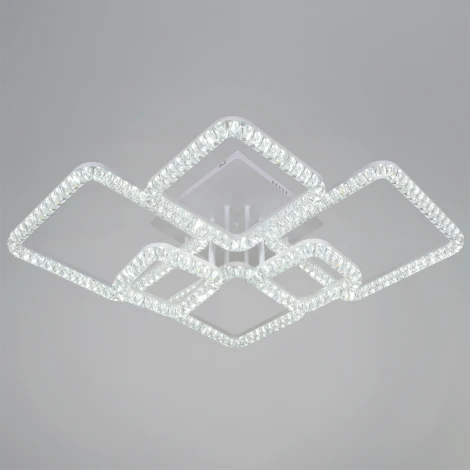 Потолочная люстра светодиодная на штанге с регулировкой цветовой температуры, яркости и ночным режимом Reluce 19848-0.3-06D WH