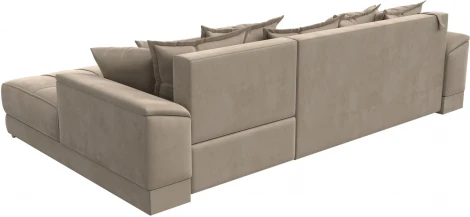 Диван угловой НордСтар правый угол (Бежевый/Велюр) Лига Диванов арт.121105