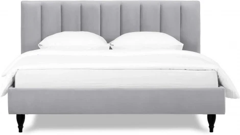 Кровать Queen II Sofia L 1600 ОГОГО (арт.577446), (Ткань/Серый)