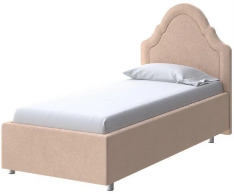 PROxSON Кровать Эльза (Ткань: Велюр Casa Бежевый) 90x190