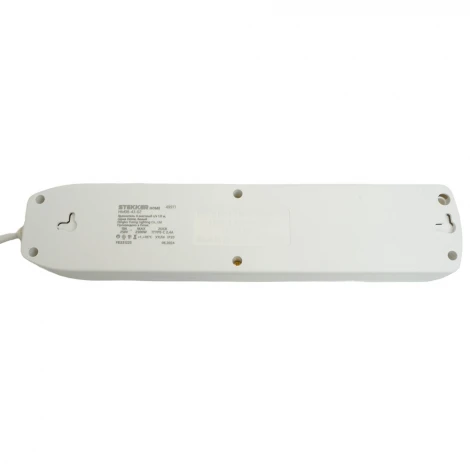Удлинитель 4-х местный 2хUSB Type A+C 3 метра (белый) Stekker Home 49978
