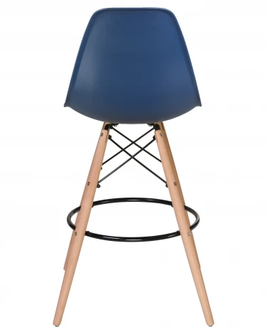 Стул барный DSW BAR (ножки светлый бук, цвет тёмно-синий (BE-12))