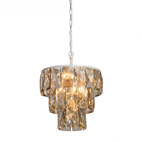 Подвесная люстра Vitaluce V5278-0/6+1 (220V, хрусталь, на цепи, круглые)