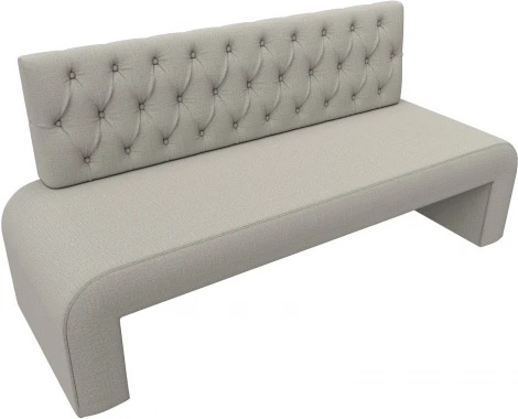 Диван кухонный прямой Кармен Люкс (Бежевый/Рогожка) Лига Диванов арт.123834