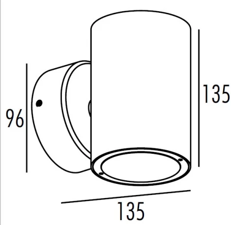 Архитектурная подсветка светодиодная Oasis Light TUBE LED W78108-Cob-3K Bl