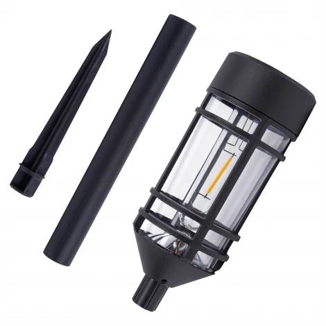 Садовый светильник на солнечной батарее «Винтаж», 1 филаментная лампа. Теплый белый свет. 1*ААA Ni-Mh аккумулятор в/к. IP44 Uniel USL-S-189/PT480 VINTAGE