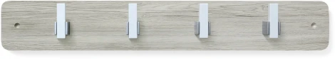 Вешалка SHT-WH32-4 дуб верона белый/серебро/белый Sheffilton 4790042402