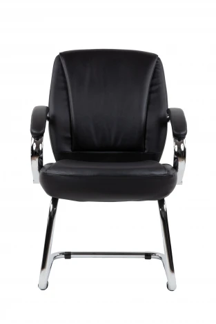 Офисное кресло Chairman 794V Россия хром экокожа черный
