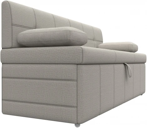 Диван кухонный прямой Лео (Бежевый/Рогожка) Лига Диванов арт.123857