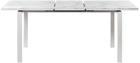 Стол Areal раскладной 140-180х80х75 белый мрамор с белыми ножками Bradex Home RF 0413