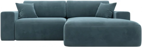 Диван угловой Лига-036 НПБ Классик правый угол (Бирюзовый/Велюр) Лига Диванов арт.121374
