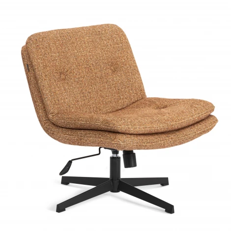 Кресло лаунж Oslo/Осло крестовина, велюр/букле, VT shape amber Tetchair 25435