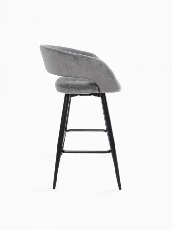 Стул барный МАМАДОМА Барни Р 700, Черный/Antracite Lux b28