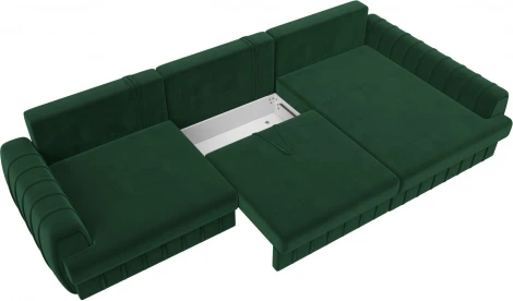 Диван угловой Лига-057 НПБ Лонг угол правый Лига Диванов (Велюр) арт.129299