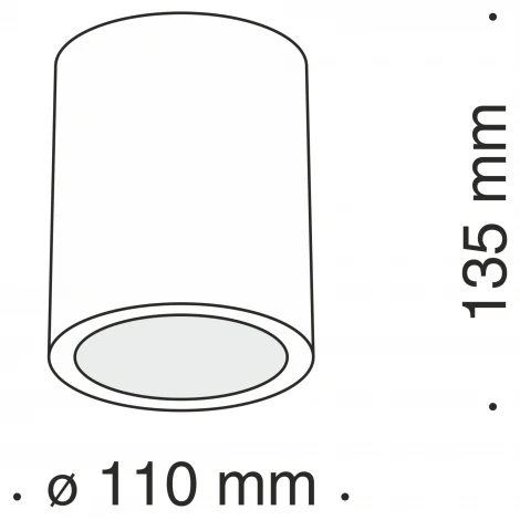Накладной потолочный светильник Conik gyps GU10 1x30Вт Maytoni Technical C001CW-01W (220V)