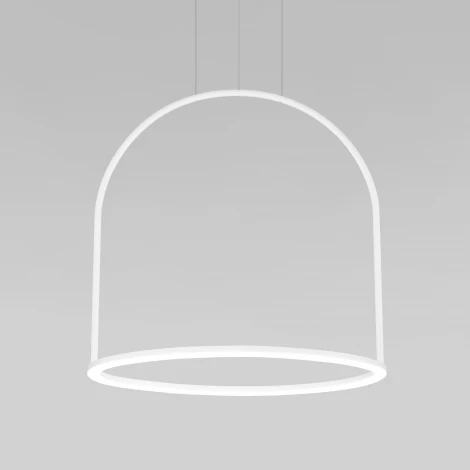 Подвесной светильник светодиодный с пультом Eurosvet Over 90322/1 белый (регулировка яркости, 220V, на тросе)