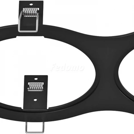 Рамка для трех встраиваемых светильников Lightstar Intero, овал, черный