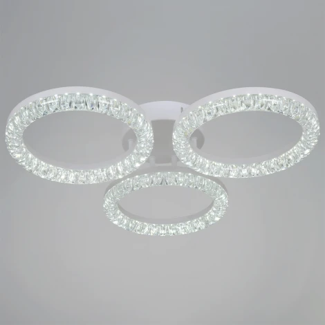 Потолочная люстра светодиодная на штанге с регулировкой цветовой температуры, яркости и ночным режимом Reluce 19847-0.3-03B WH