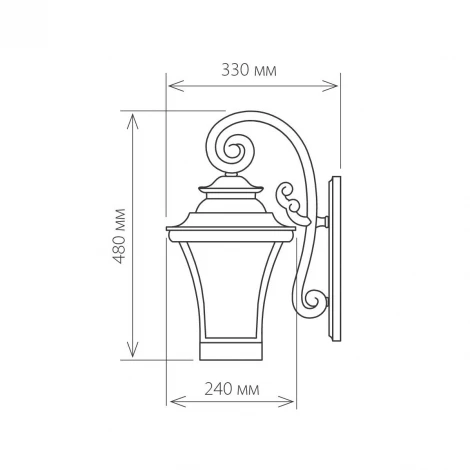 Настенный фонарь уличный Elektrostandard Libra GLXT-1408D