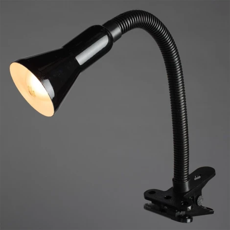 Офисная настольная лампа на прищепке Arte Lamp Cord A1210LT-1BK (220V)