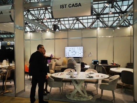 Стол обеденный IST-CASA Сфера Овал F-1453, 200х100х76 см, белый мрамор