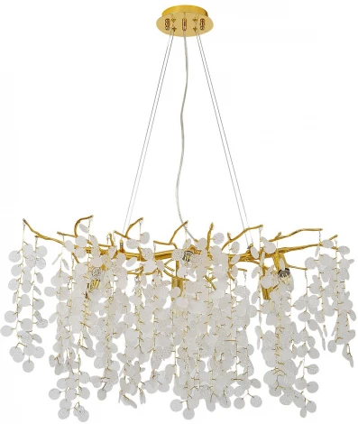 Подвесная люстра Favourite Parra 4161-6P (220V, хрусталь, на тросе, лепестки, ветки)