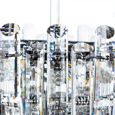 Подвесная люстра каскадная Divinare Bellatrix 3510/02 LM-11 (220V, хрусталь, на тросе)