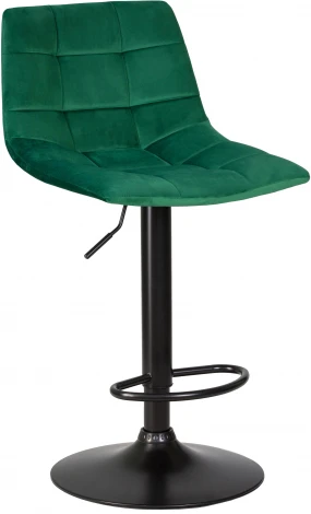Стул барный DOBRIN TAILOR BLACK (зеленый велюр (MJ9-88)) 5017_BlackBase-LM BLACK, цвет сиденья зеленый (MJ9-88), основания черный