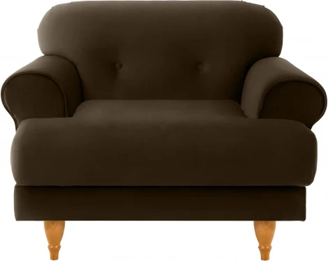 Кресло Italia ОГОГО (арт.339926), (Ткань/Темно-коричневый)