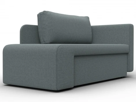 Кушетка Лига-097 (ДВП,ДСП,ЛДСП,Брус/Пластик/Рогожка/Серый) Лига Диванов 132572