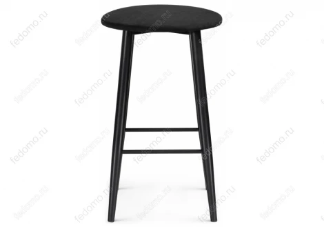 Полубарный стул Woodville Гангток катания блэк / черный матовый 469980