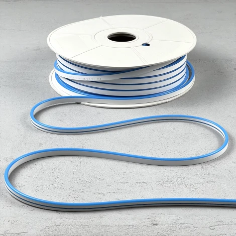 Односторонний Гибкий Неон 6х12мм Синий 12В, IP65 Laitcom FR-23525