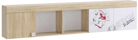 Энерджи Полка Mebelson (ЛДСП/Дуб сонома,Белый) арт.MDE-04.1623