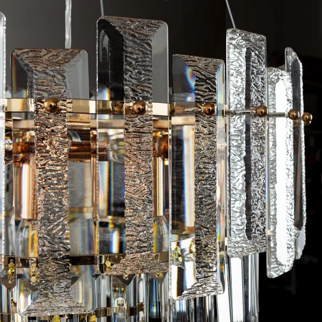 Подвесная люстра Arte Lamp Nicoletta A1052SP-8GO (220V, хрусталь, на тросе)