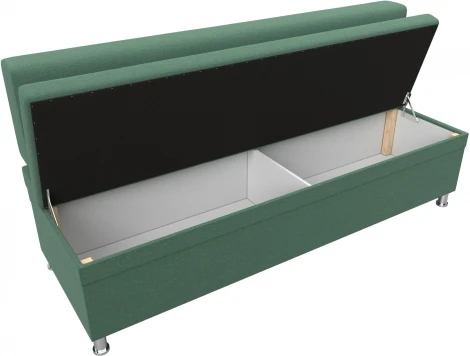 Диван кухонный прямой Стайл (Зеленый/Рогожка) Лига Диванов арт.123787