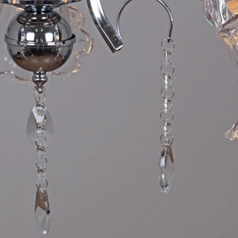 Подвесная люстра Reluce 02349-0.4-05 CR+CL (220V, на цепи)