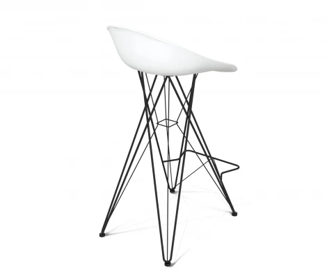 Стул барный SHT-ST19/S66 белый/черный муар Sheffilton 2662741704