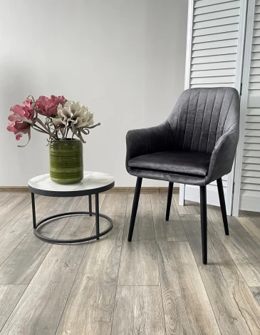 Стул Роден Blitz 14 Графит, велюр/черный каркас