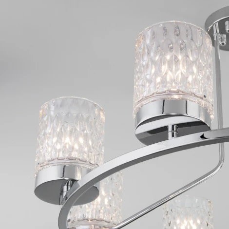 Умная потолочная люстра Eurosvet Calle 60127/8 хром